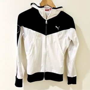 Puma hooded track jacket small